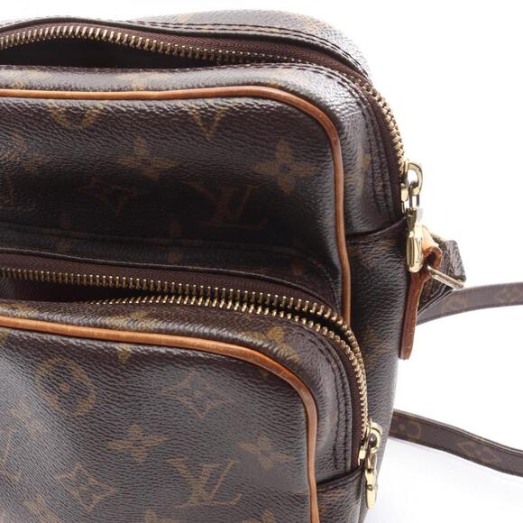 LOUIS VUITTON Brown Monogram Leather Shoulder Bag - Picture 6 of 15